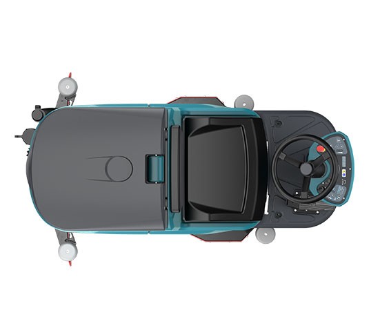 T681 Fregadora-secadora de pisos pequeña con operador a bordo alt 9